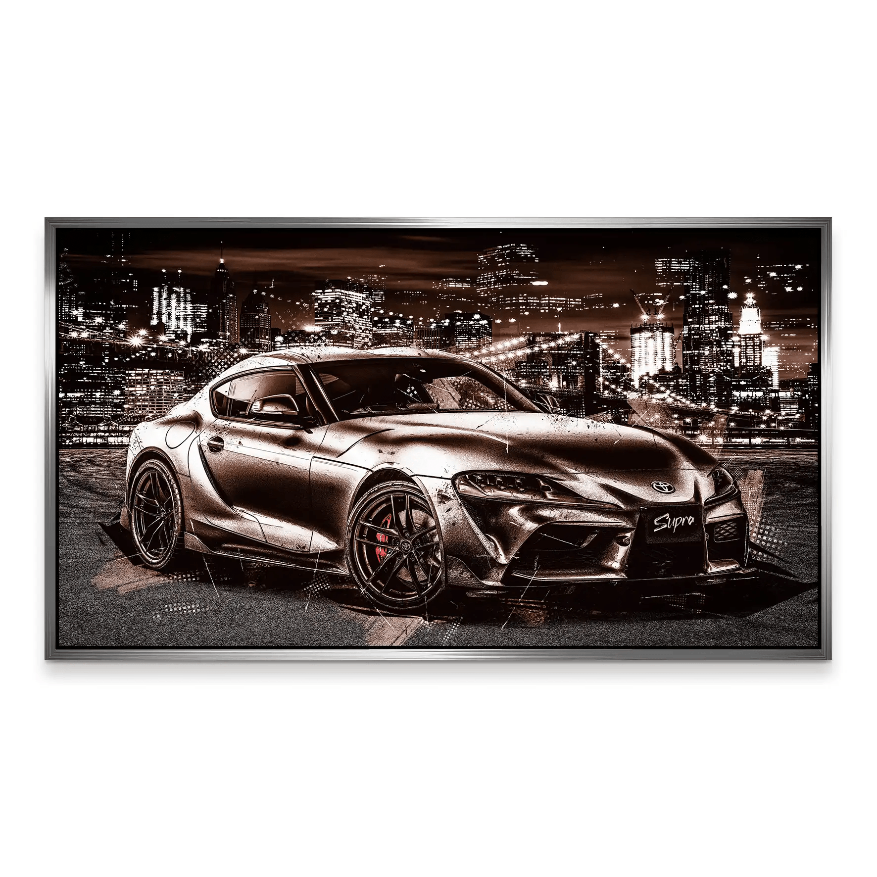 Toyota Supra City Style Aludibond Bild INGALERiE