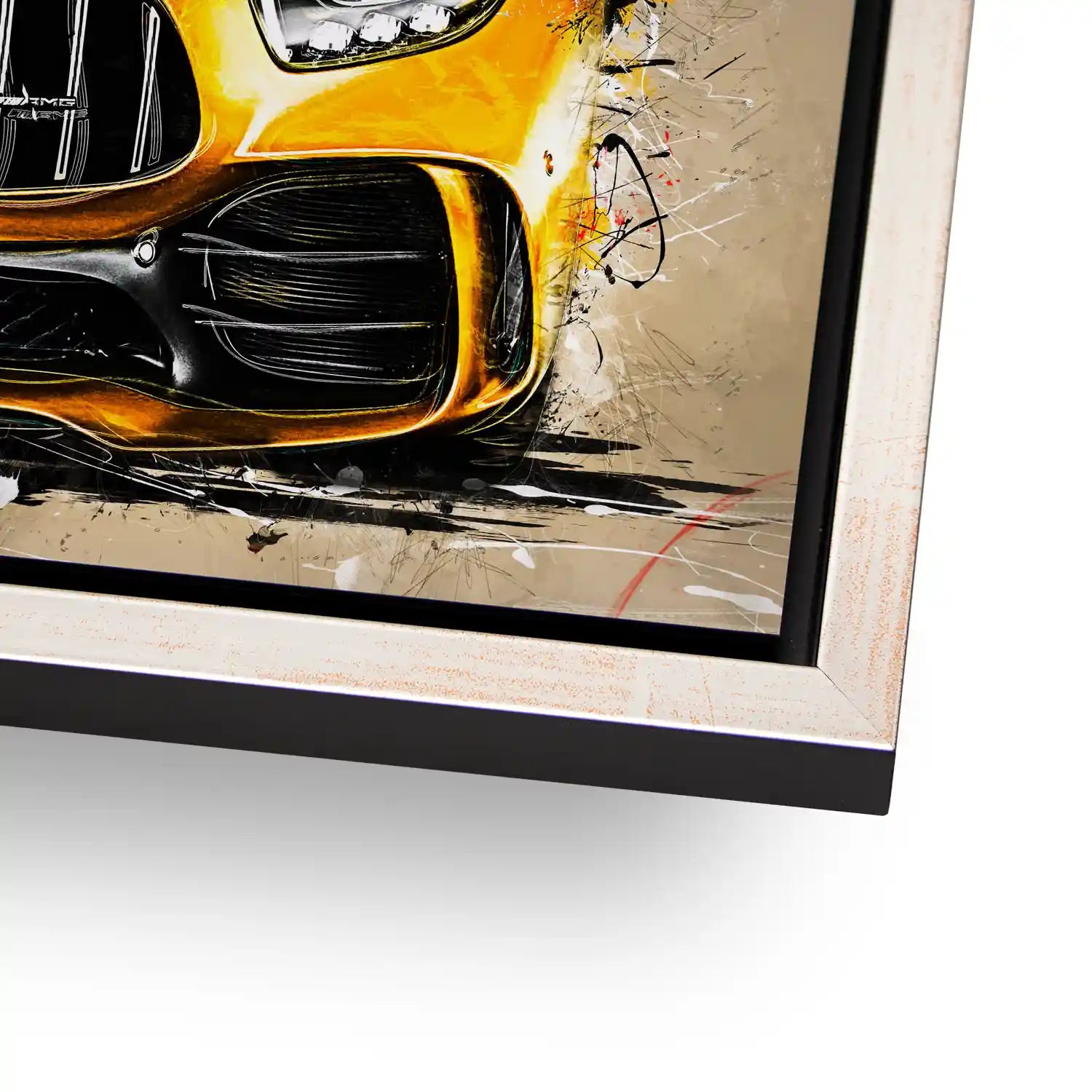 Mercedes AMG GT Retro Style Aludibond Bild INGALERIE