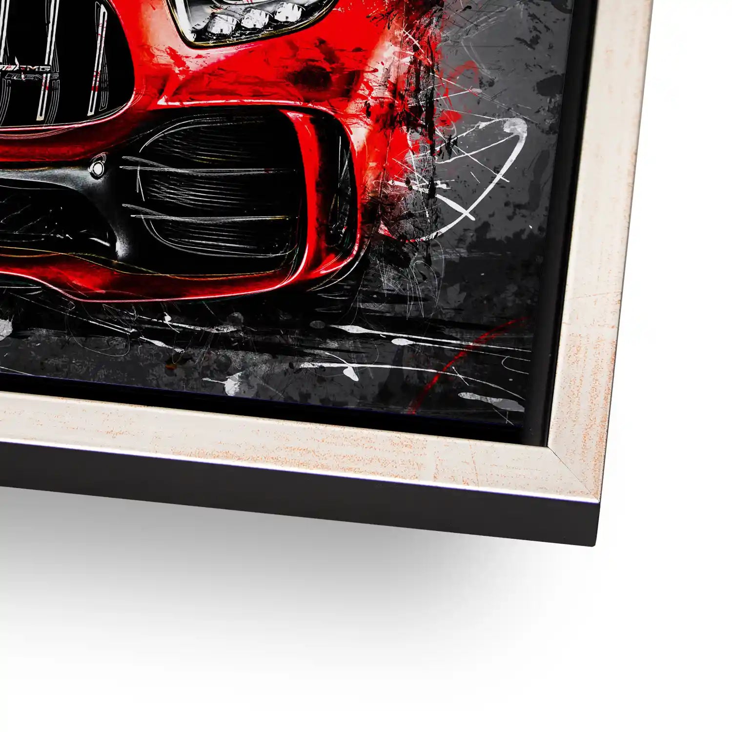 Mercedes AMG GT Abstrakt Rot Aludibond Bild INGALERIE