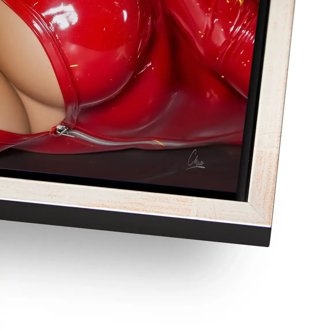 Rote Verführung Aludibond Bild