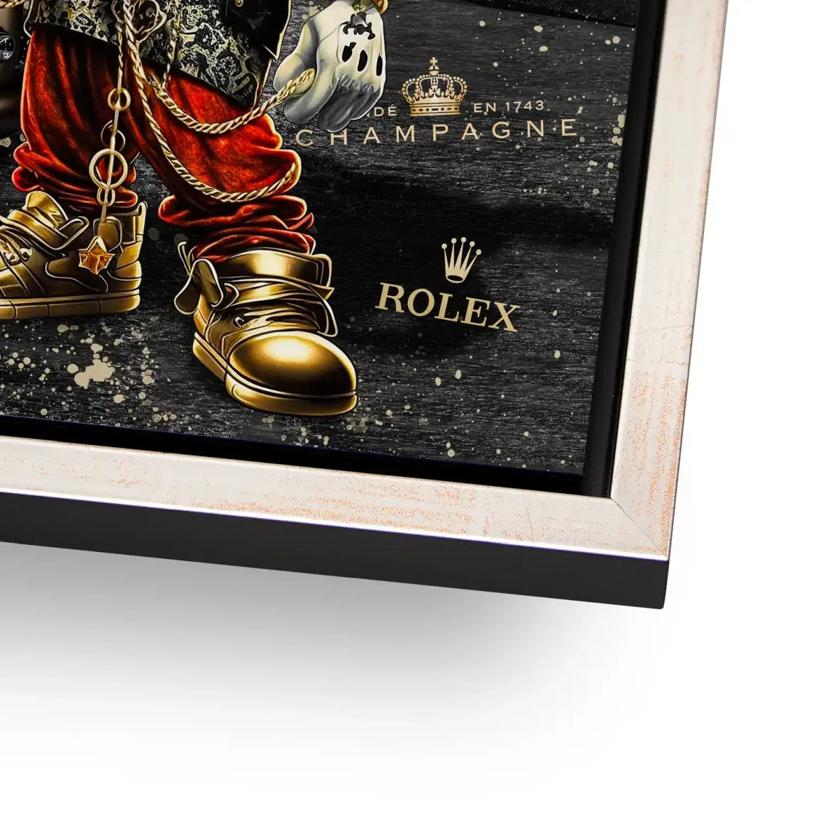 Mickey Gold 356 Porsche Aludibond Bild