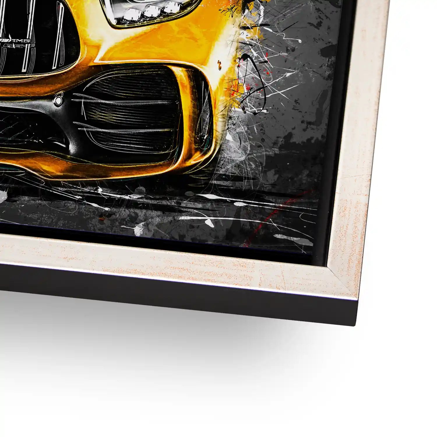 Mercedes AMG GT Yellow Style Aludibond Bild INGALERIE