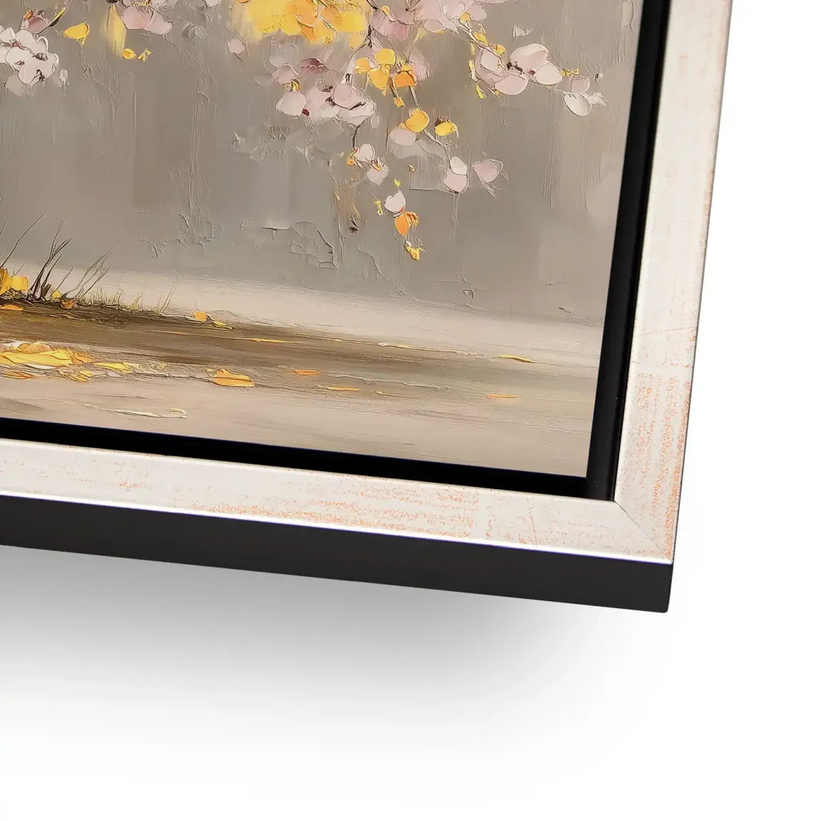 Gold Leaf Tree Art Aludibond Bild