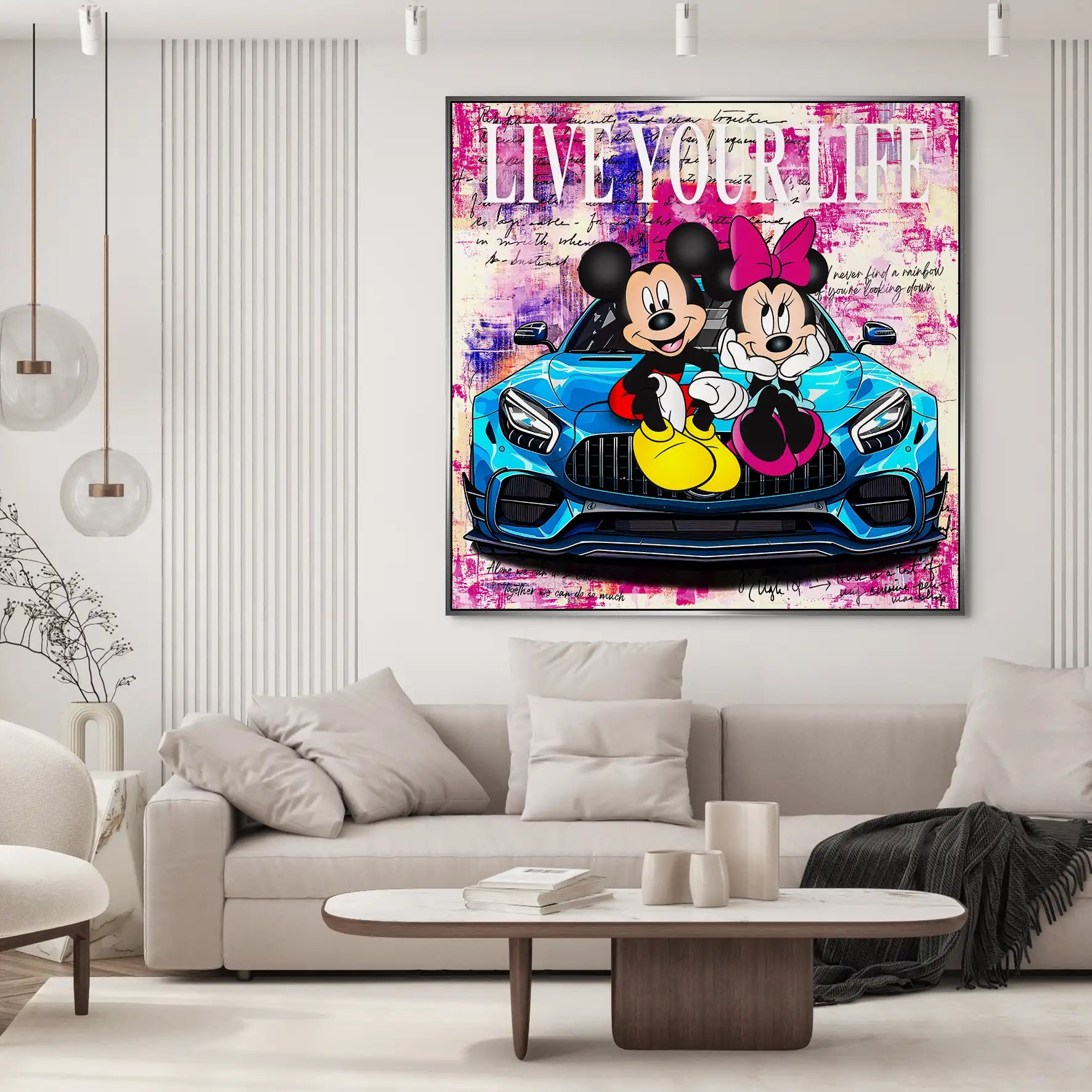 Micky & Minnie Enjoy Nr.2 AluDibond Bild INGALERIE