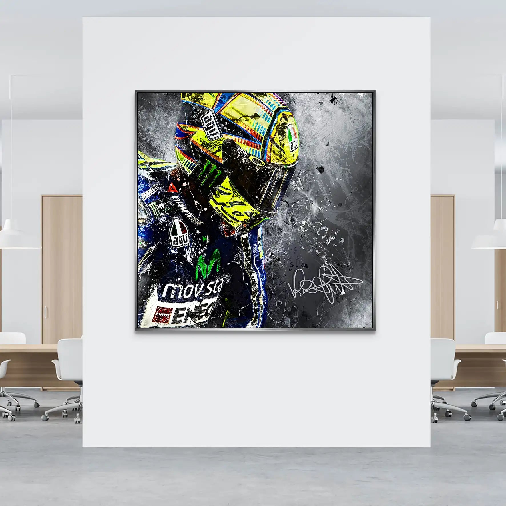 Rossi Abstrakt Style AluDibond Bild INGALERIE