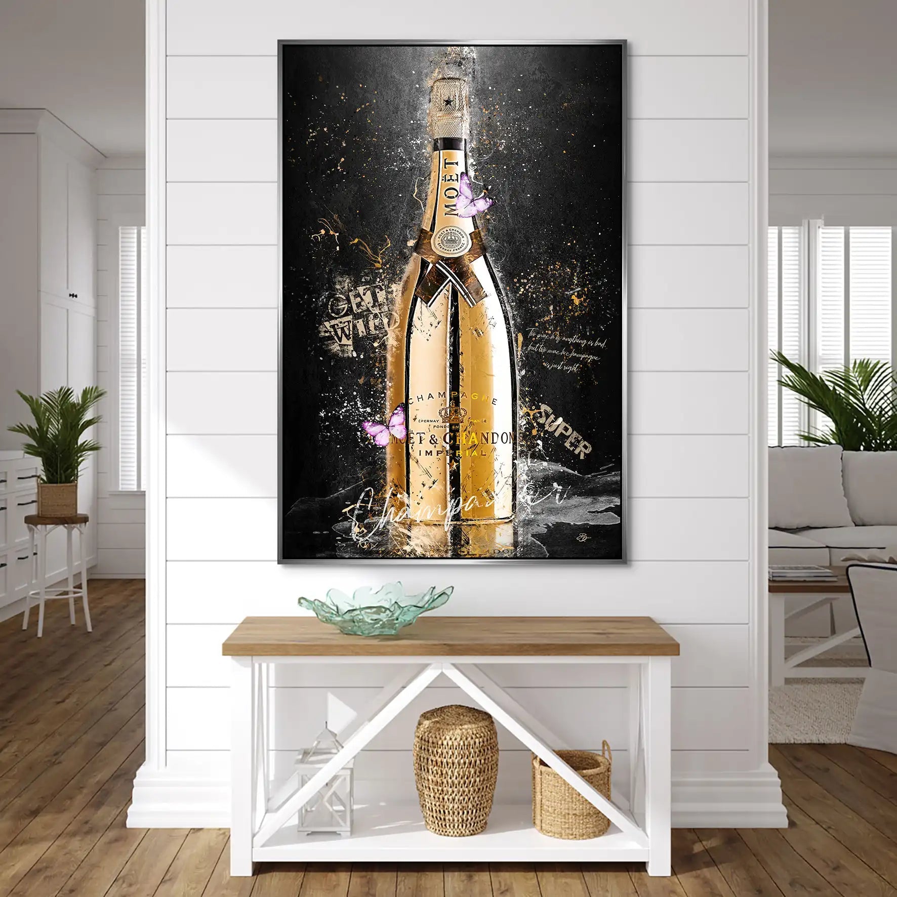 Champagner AluDibond Bild INGALERIE