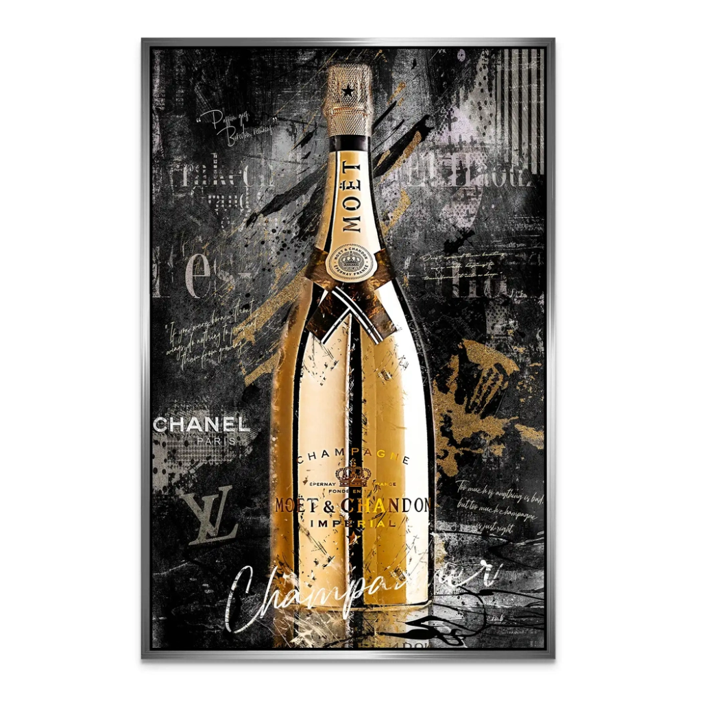 Champagner Lifestyle AluDibond Bild INGALERIE
