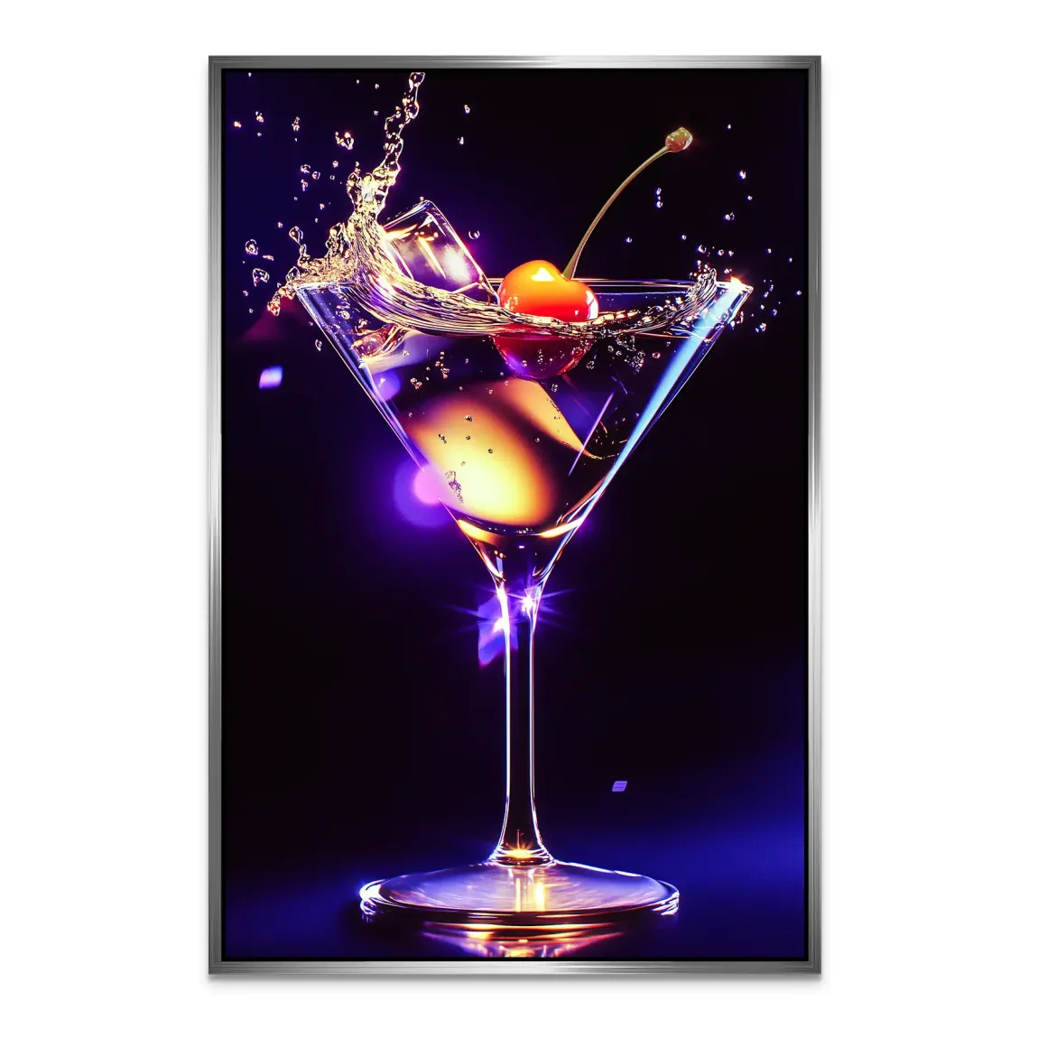 Kirschentanz im Cocktailschimmer Alu Dibond Bild INGALERIE