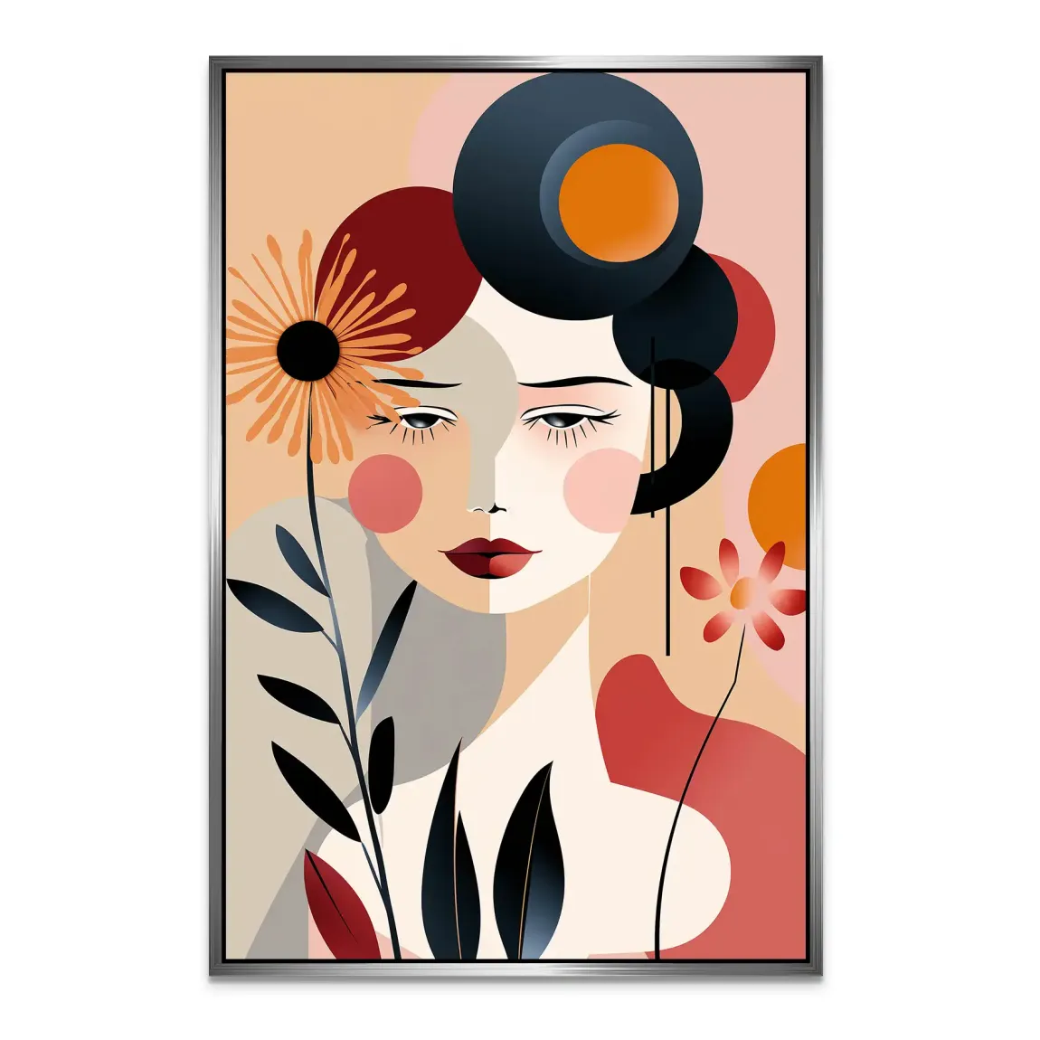 Flora im Kreis der Gedanken Alu Dibond Bild INGALERIE