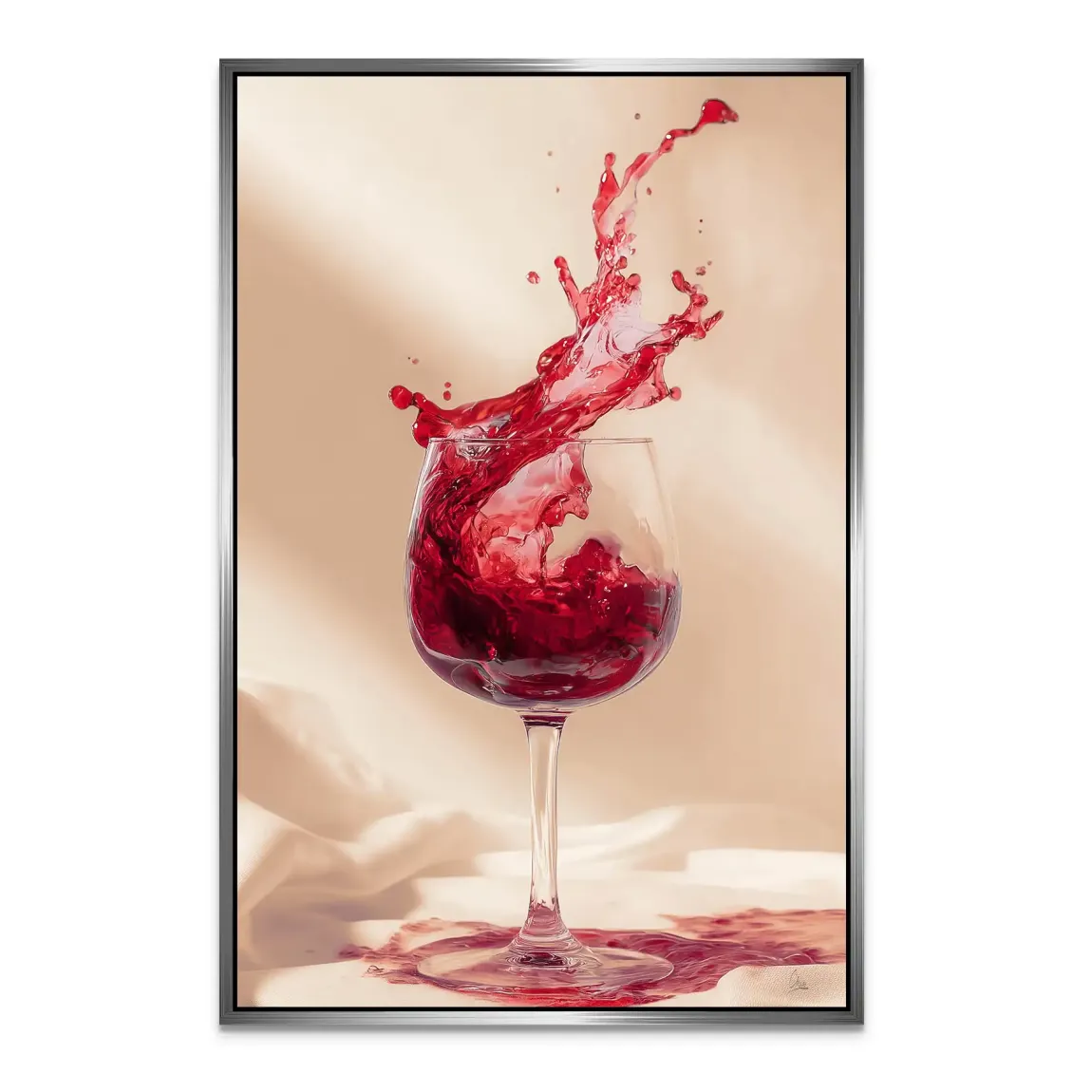 Ruby Splash Alu Dibond Bild