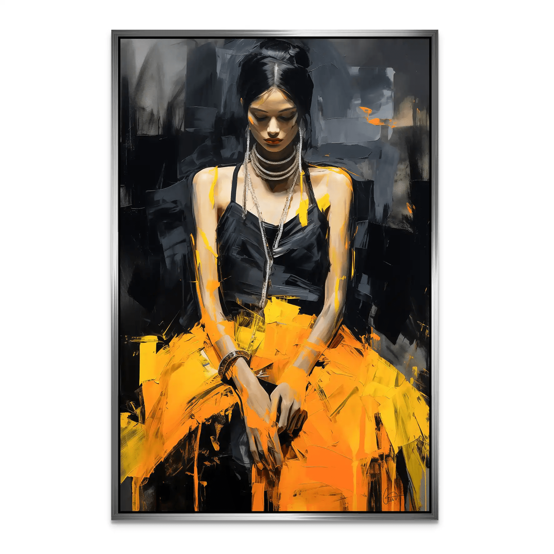 Beauty and Shy AluDibond Bild INGALERIE