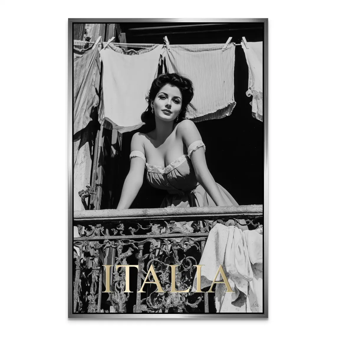 Bella Donna Noir Alu Dibond Bild