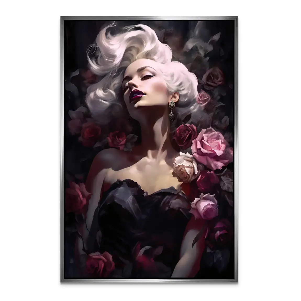 Velvet Rose Marilyn Monroe Alu Dibond Bild