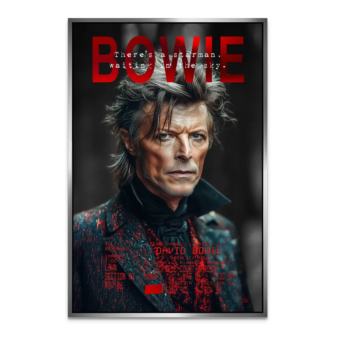 Bowie Starman Alu Dibond Bild