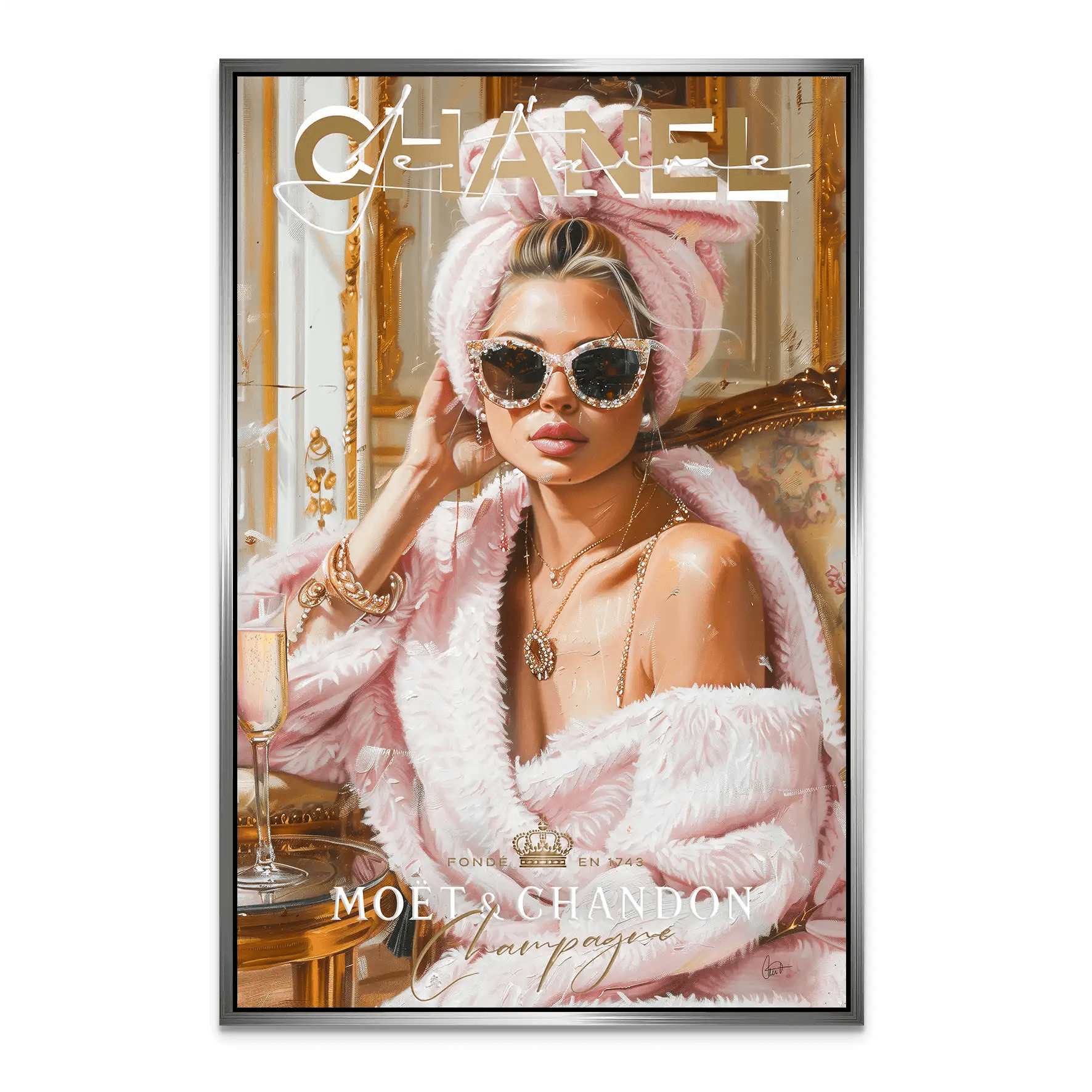 Beauty Luxe Chanel AluDibond Bild INGALERIE