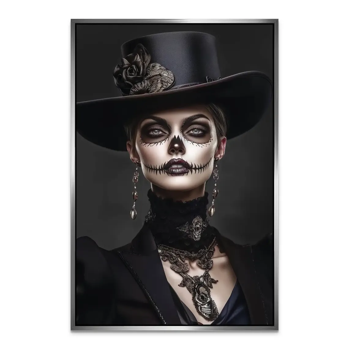Lady der Schatten Bild auf Alu Dibond INGALERIE
