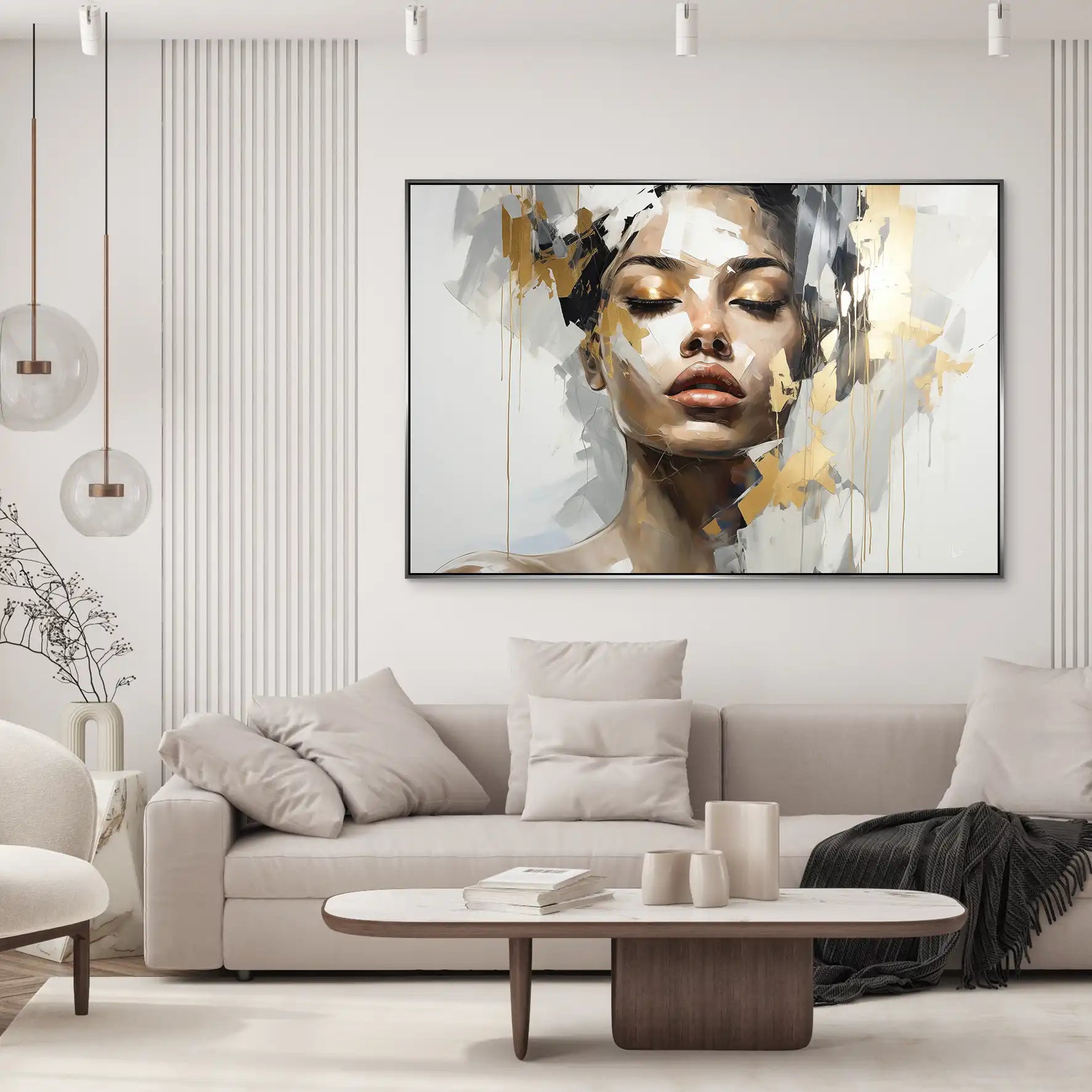 Golden Girl AluDibond Bild INGALERIE