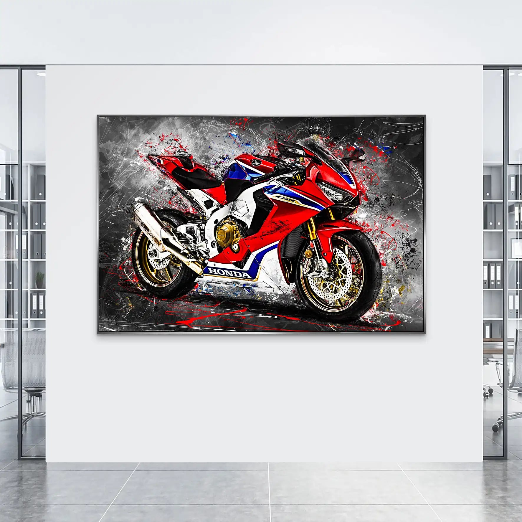 Honda CBR 1000 RR AluDibond Bild INGALERIE
