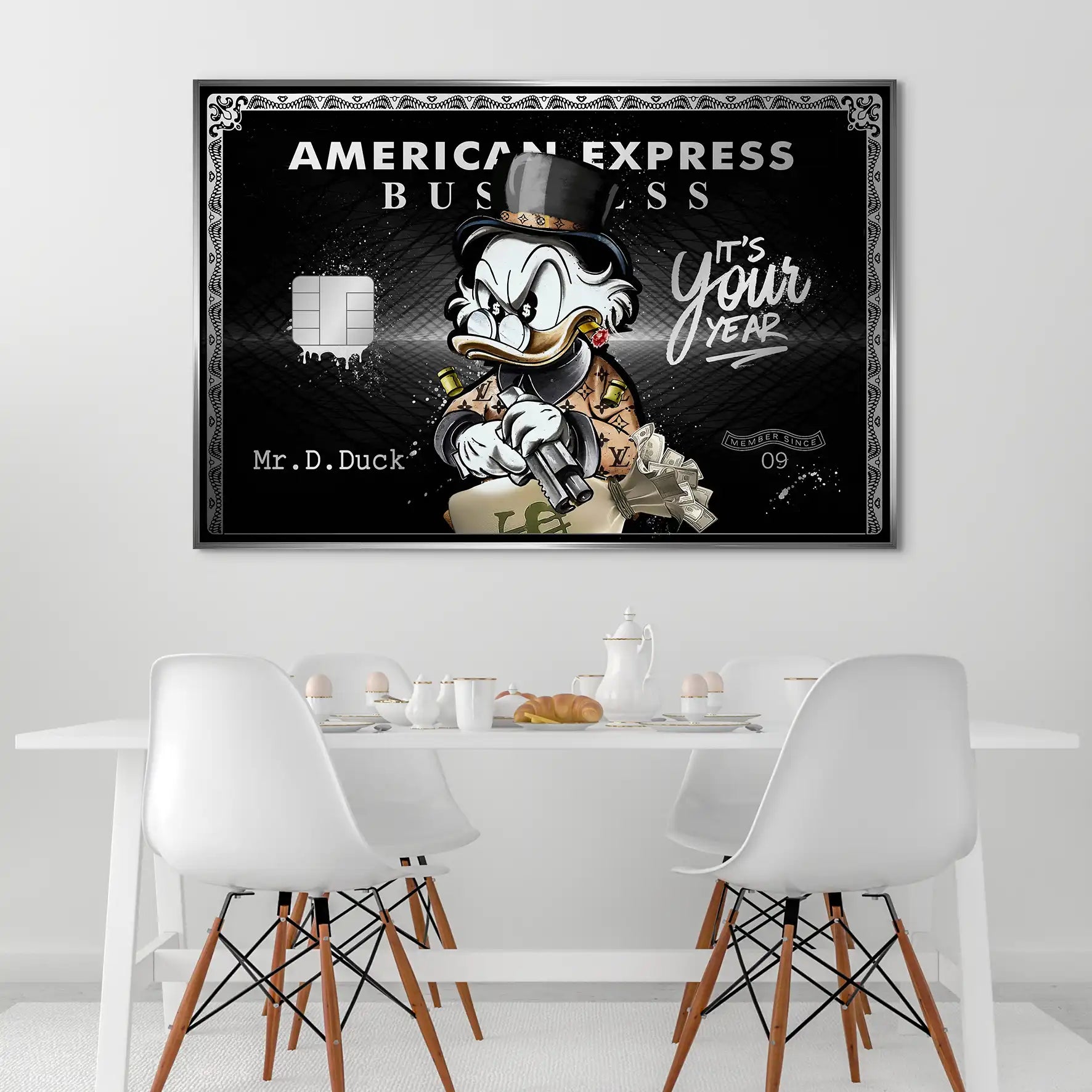 Dagobert Amex Business Silver Edition AluDibond Bild INGALERIE