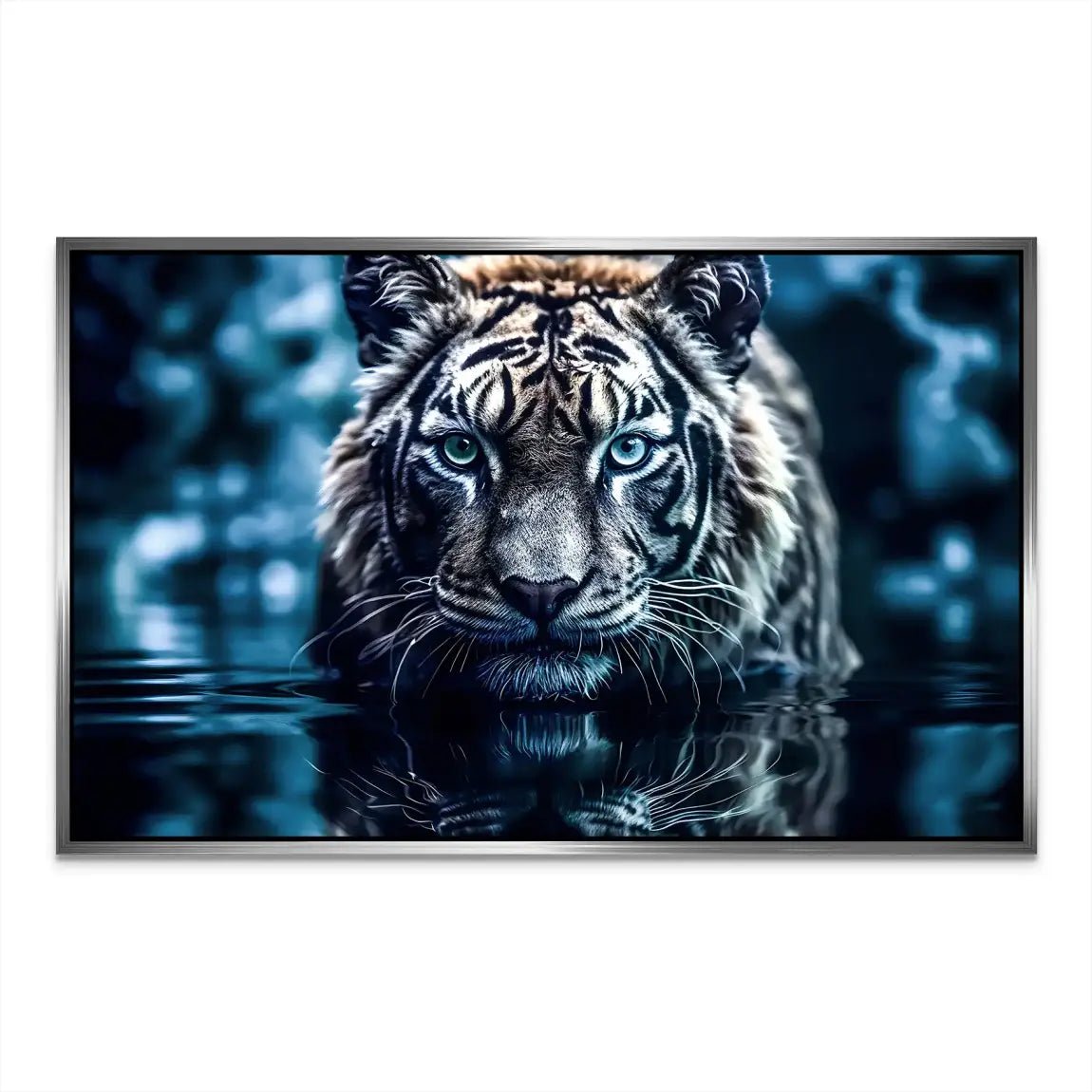 Tiger by Night AluDibond Bild INGALERIE