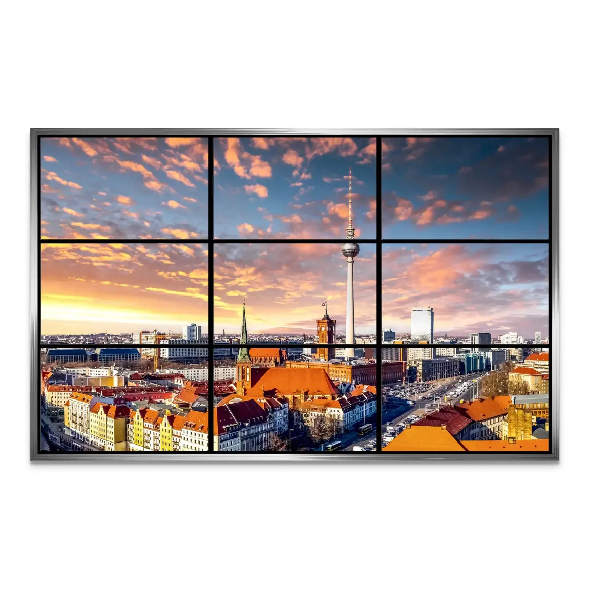 Berlin Skyline AluDibond Bild