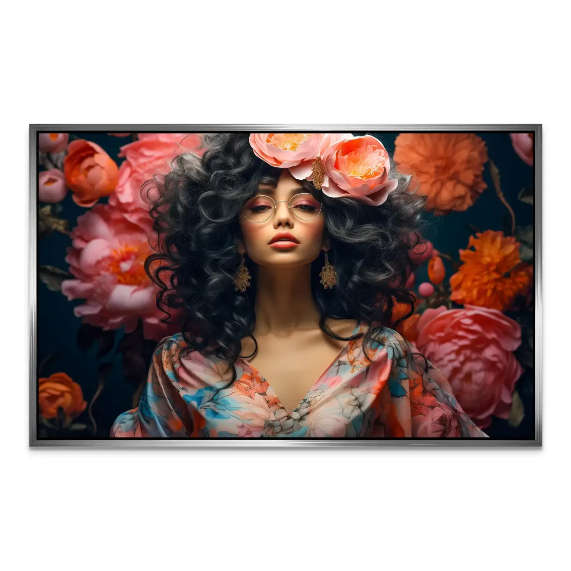 Blütenpracht trifft stilvolle Sinnlichkeit AluDibond Bild INGALERIE