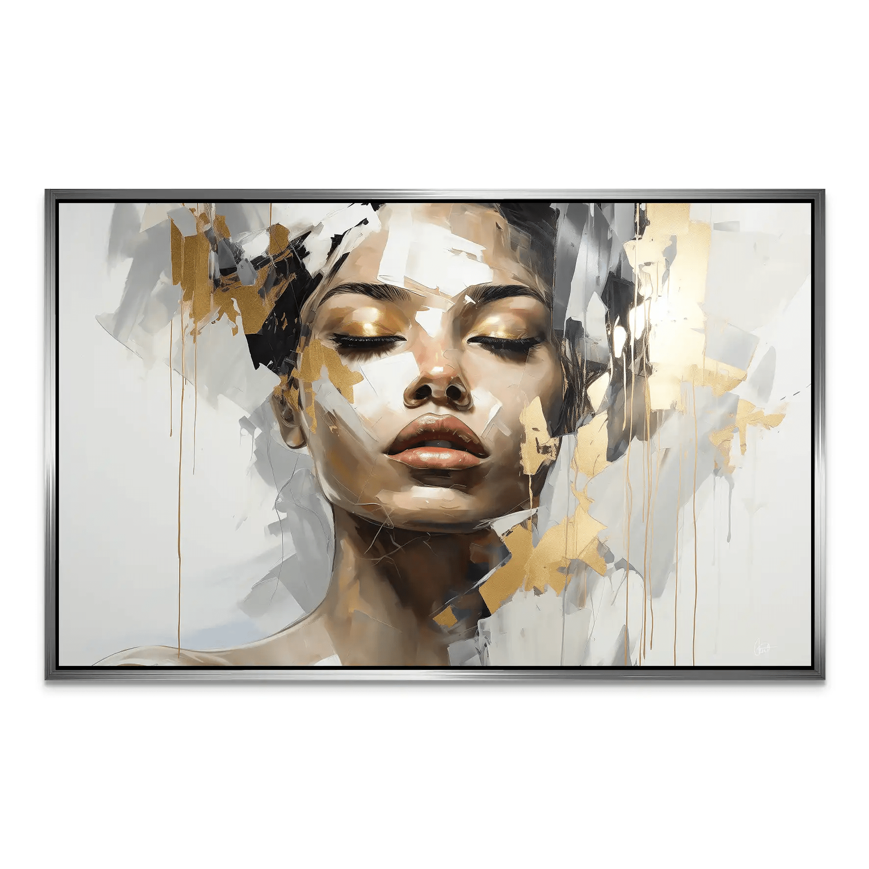 Golden Girl AluDibond Bild INGALERIE