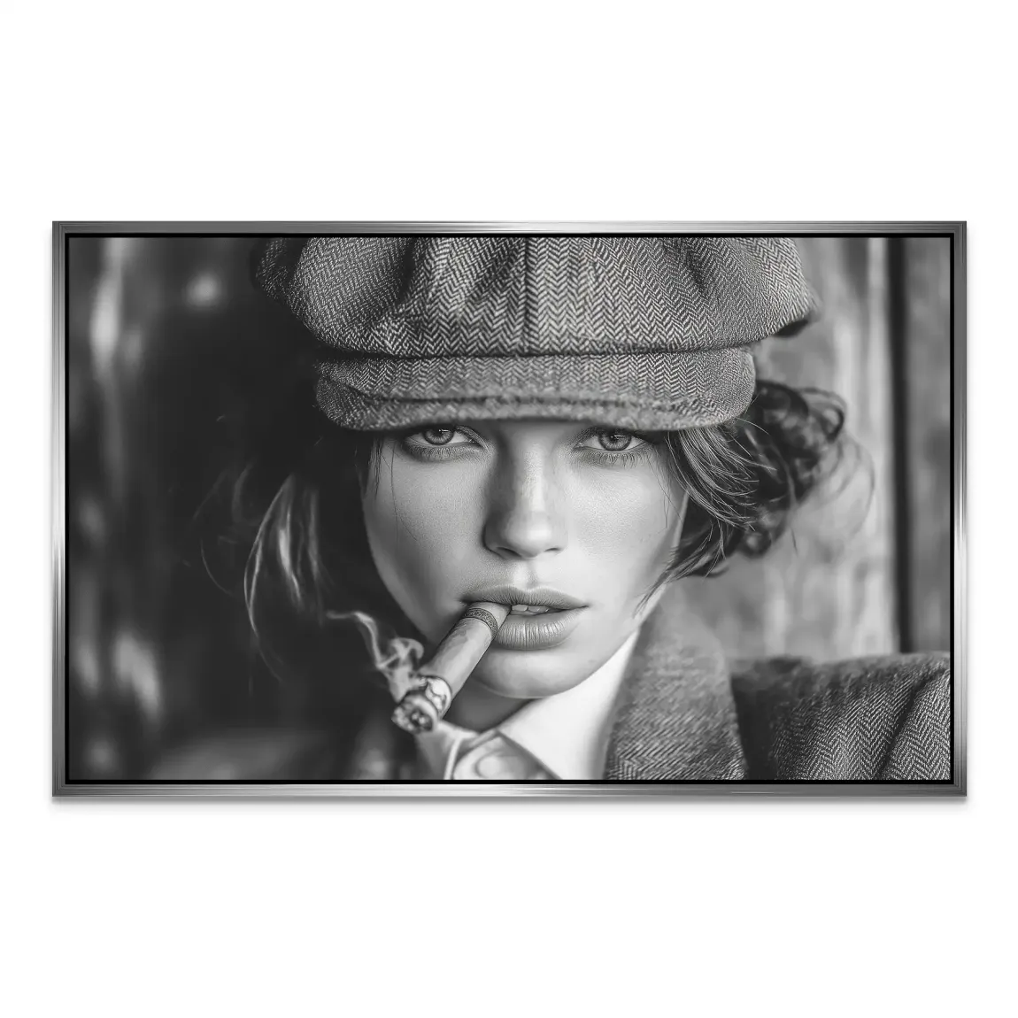 Rauchige Eleganz AluDibond Bild