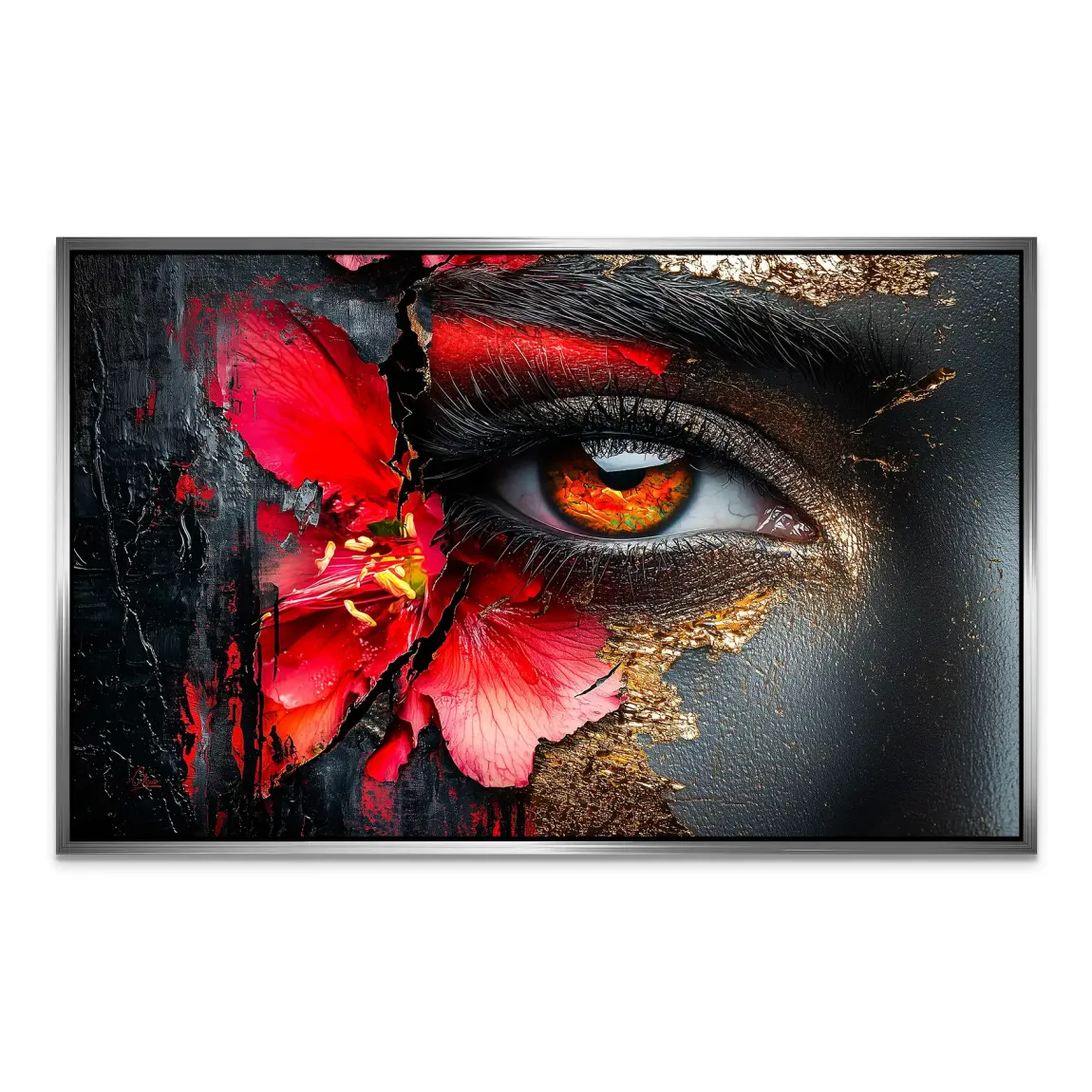 Flammenblick der Stille AluDibond Bild INGALERIE