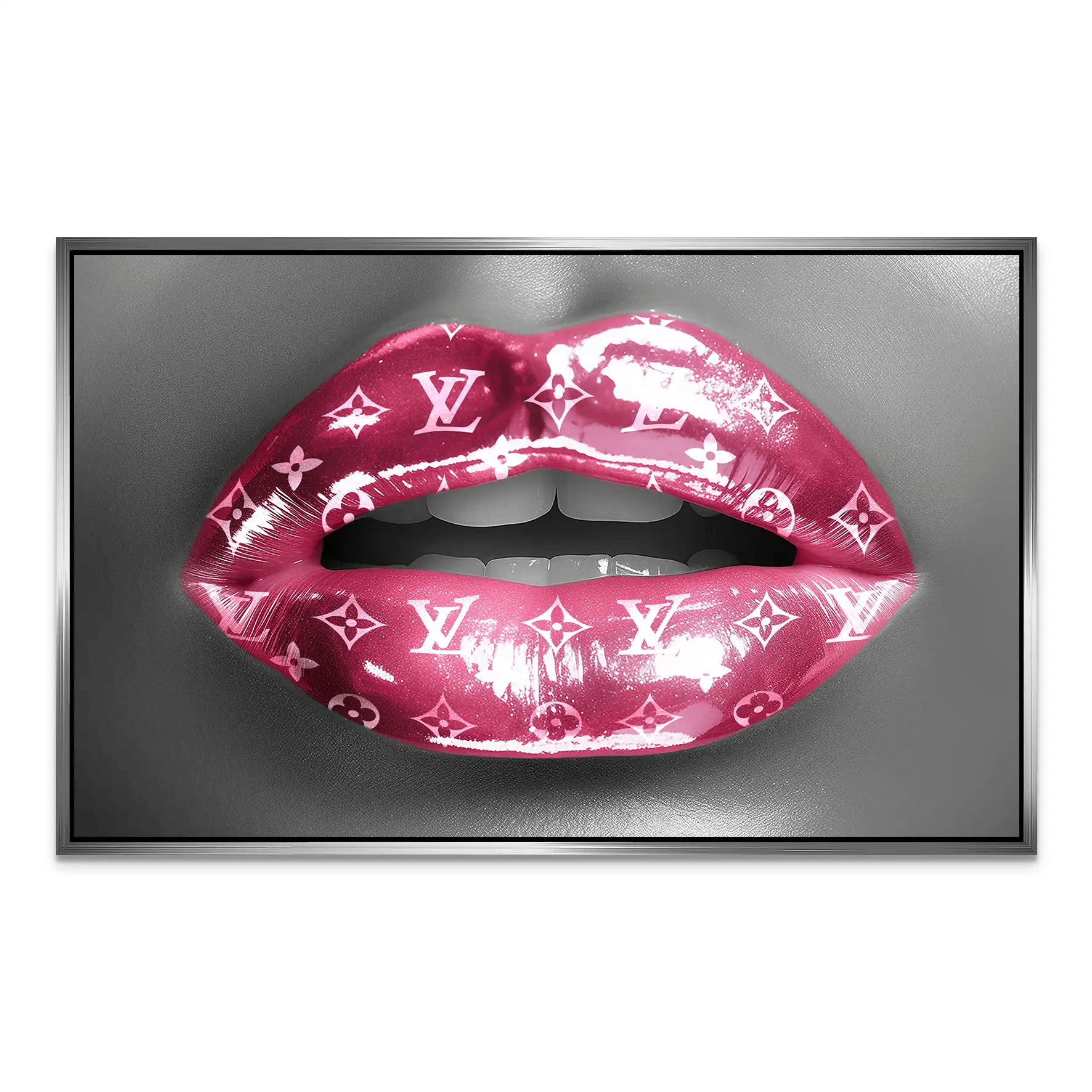 Pink Louis Lips AluDibond Bild INGALERIE