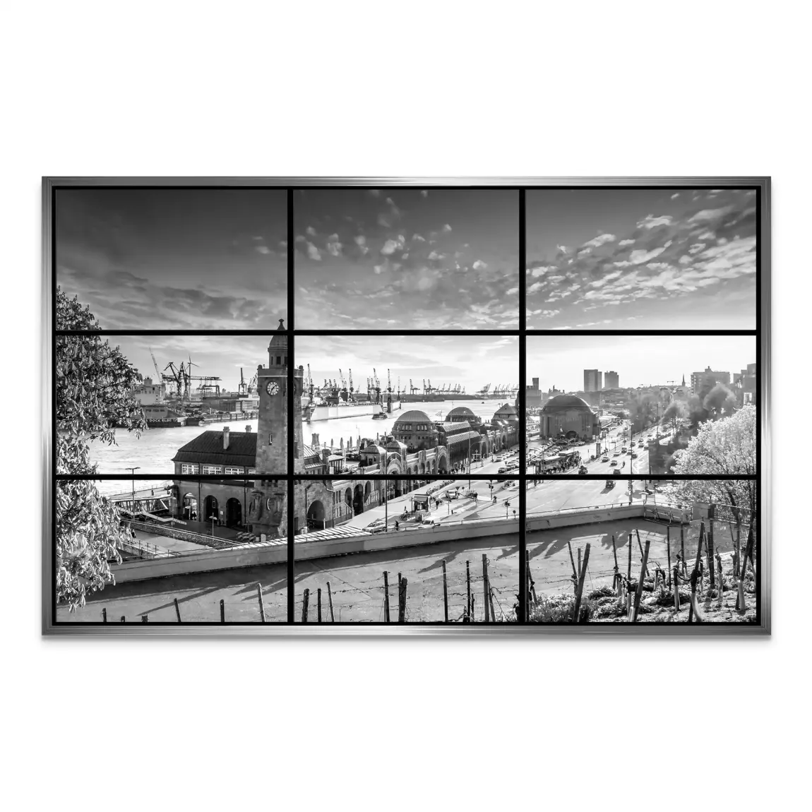 Hamburg Skyline Classic AluDibond Bild
