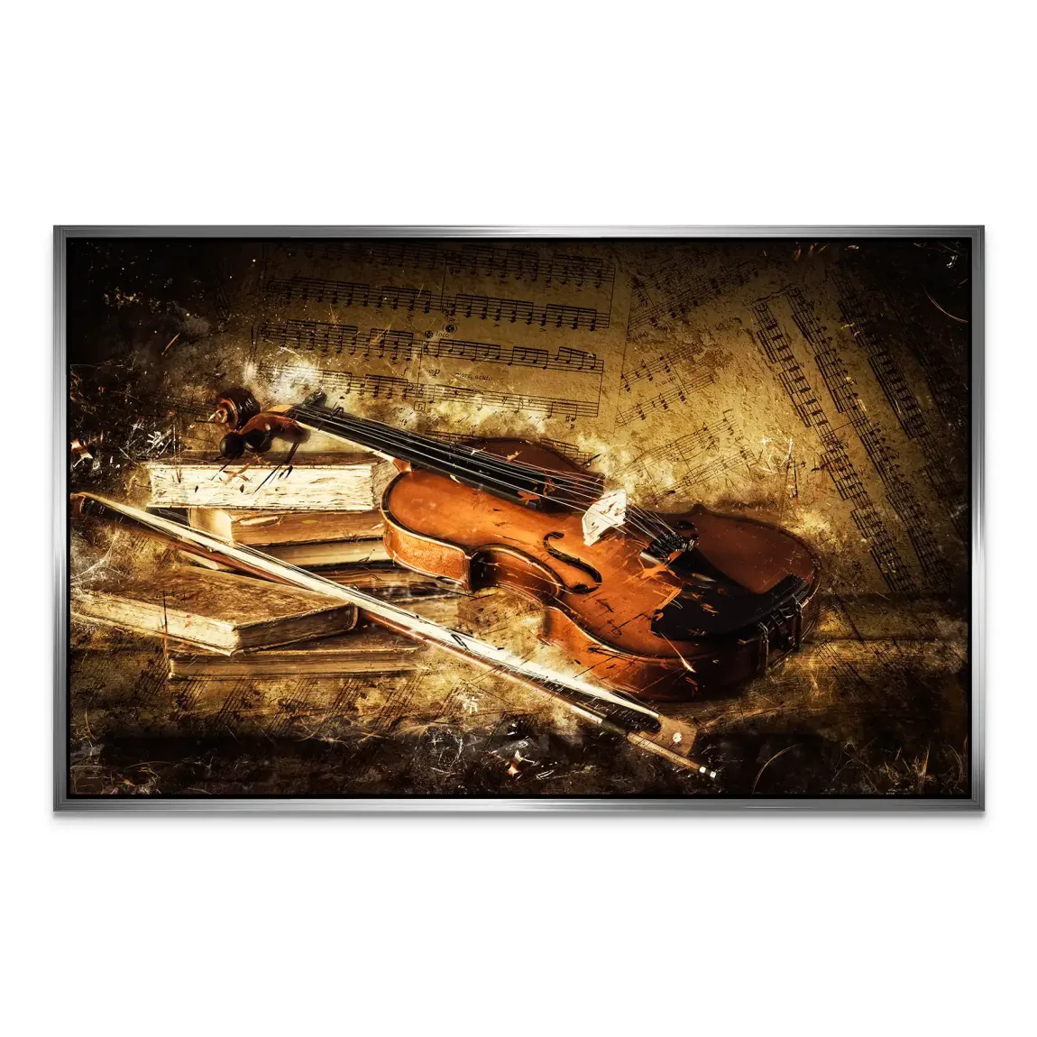 Golden Strings Melodie AluDibond Bild