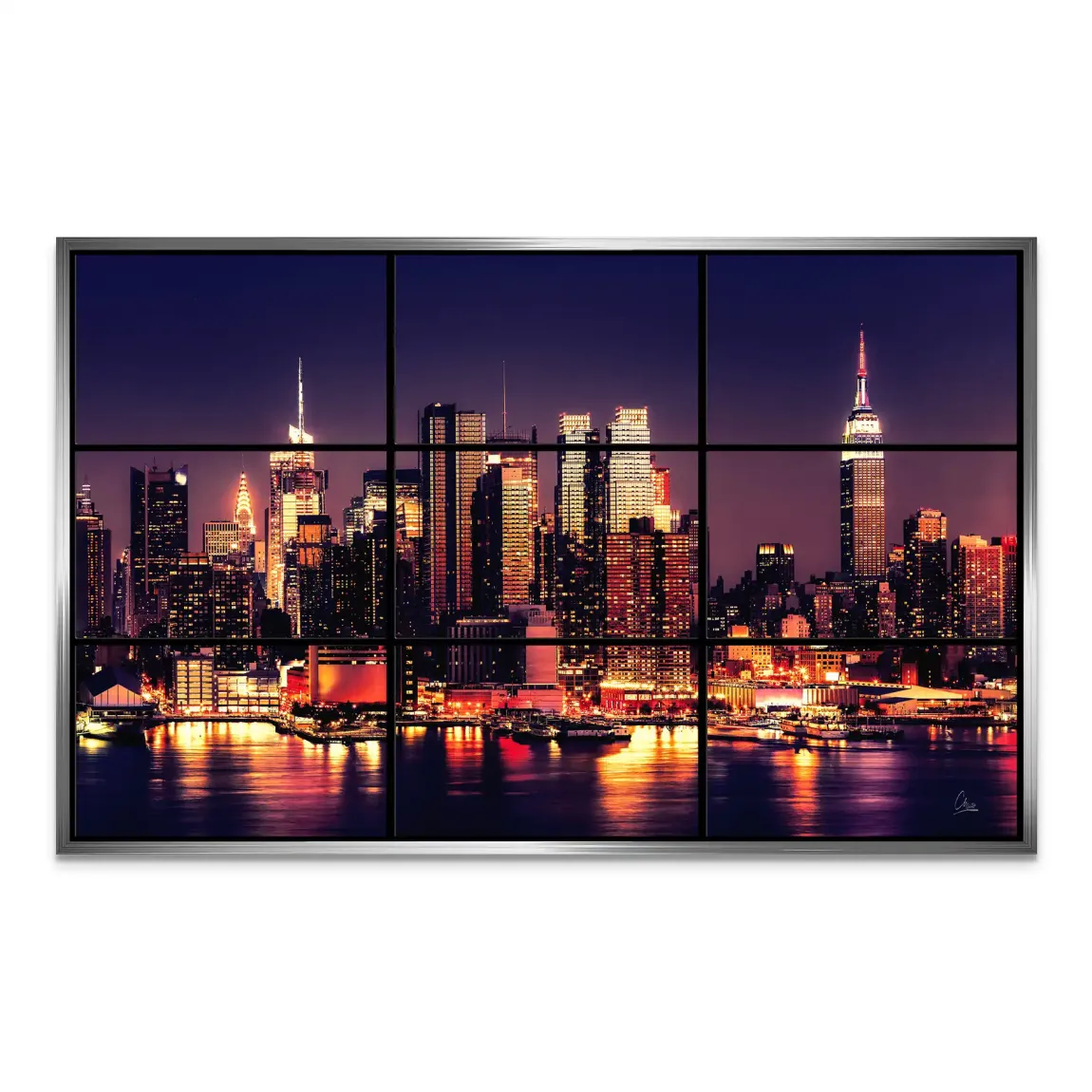 New York Skyline View AluDibond Bild
