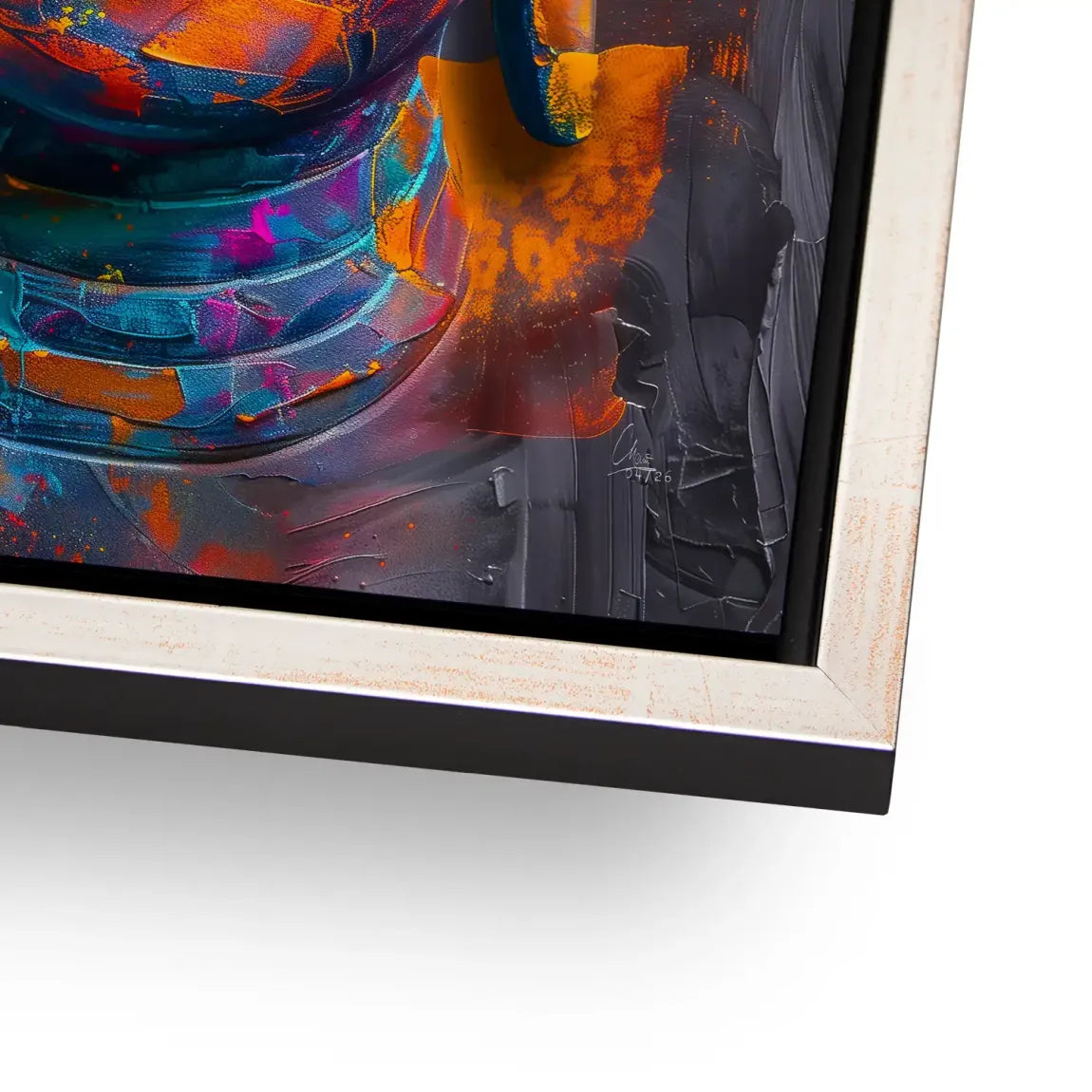Buddha Farbpoesie Alu Dibond Wandbild