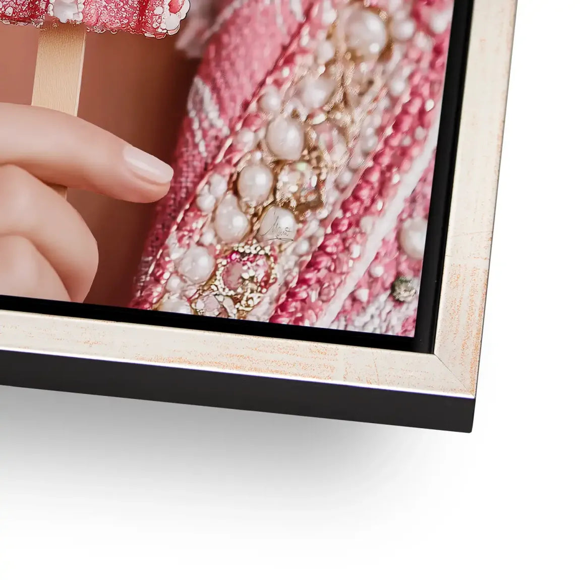 Pink Pearl Ice Couture Chanel Alu Dibond Bild