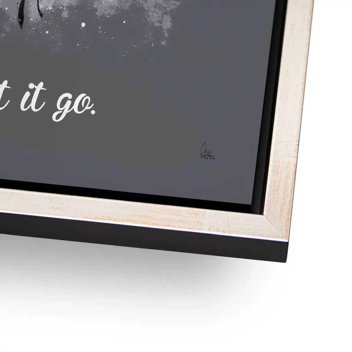 Let it go Ballon Alu Dibond Wandbild