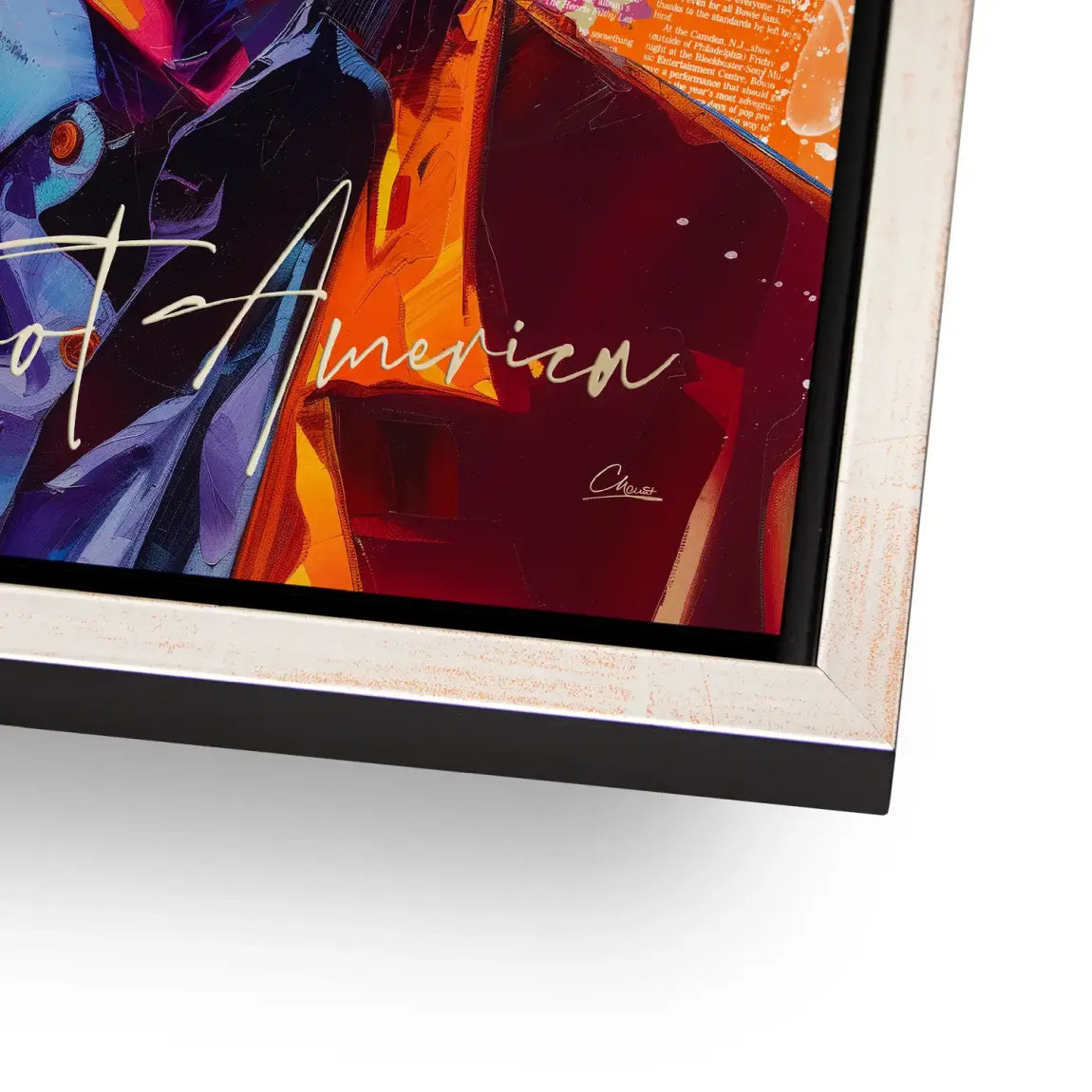 Bowie America Pop Art Alu Dibond Bild INGALERIE