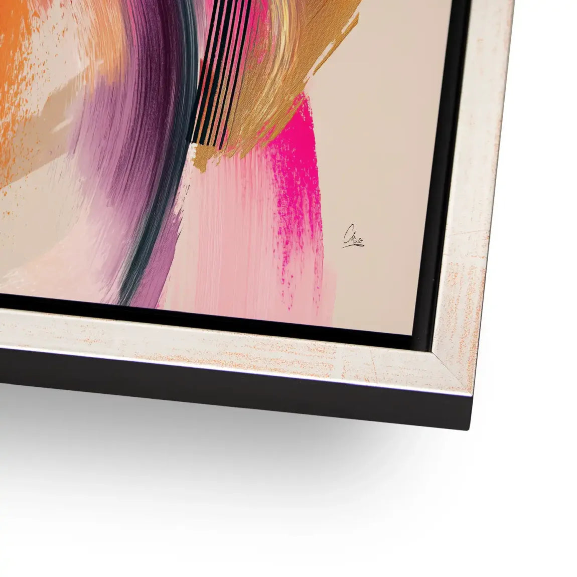 Amber Wave Alu Dibond Bild