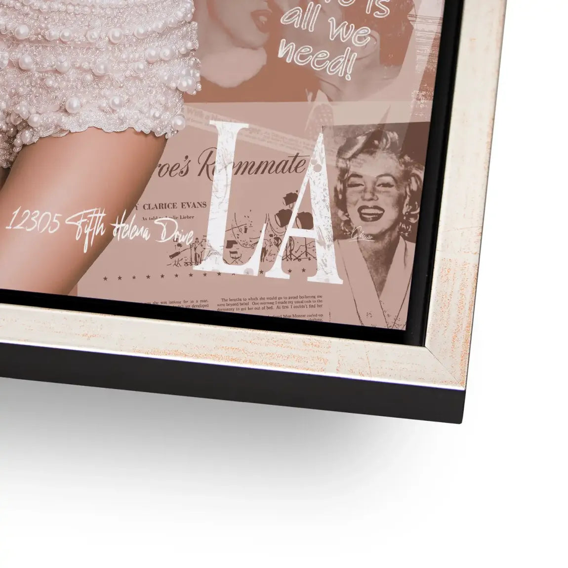 Hollywood Glam Marilyn Alu Dibond Bild