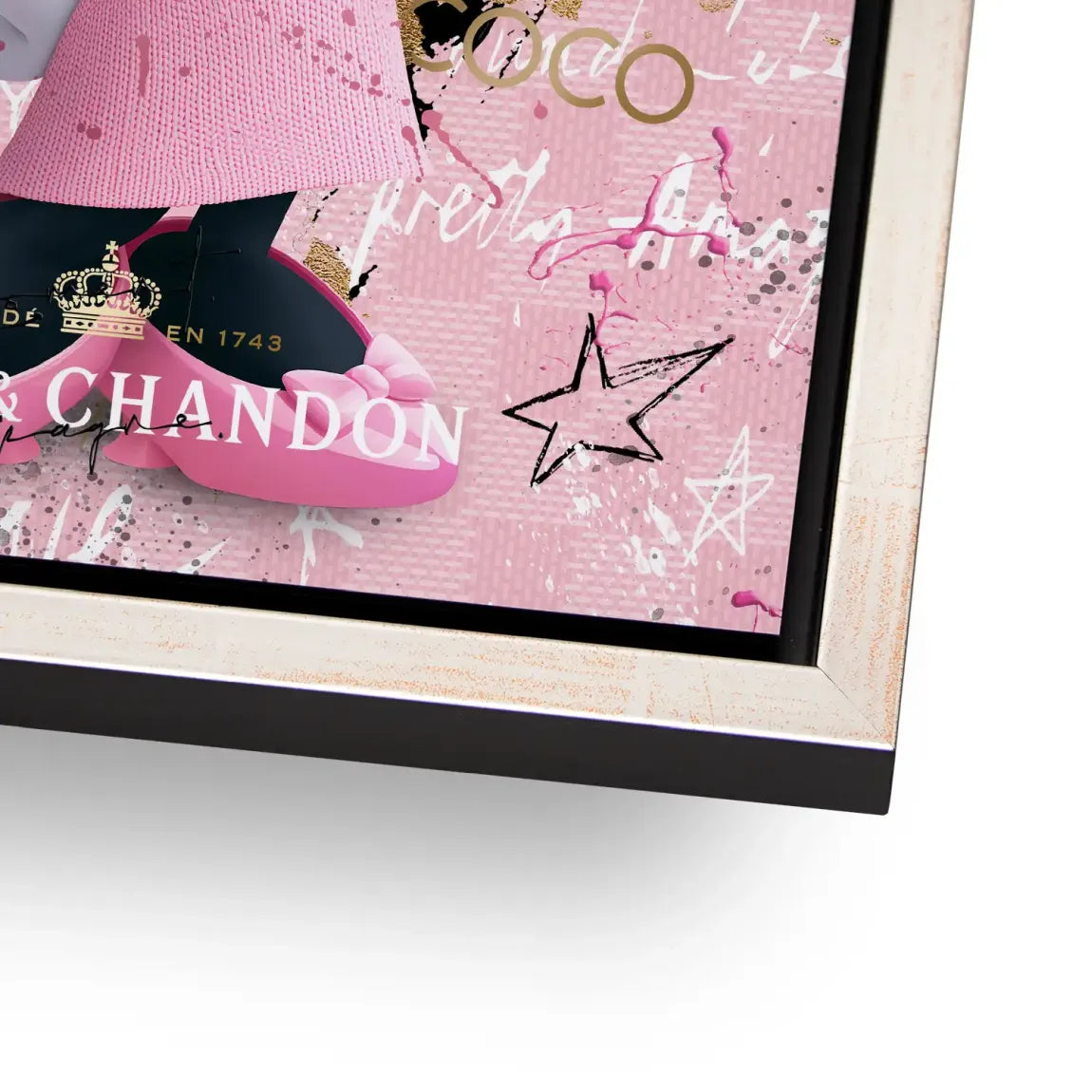 Minnie Maus Rosé Coco Alu Dibond Wandbild
