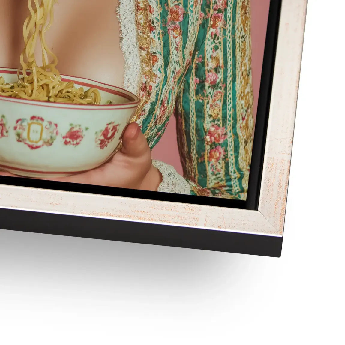 La Dolce Noodle Lady Alu Dibond Bild