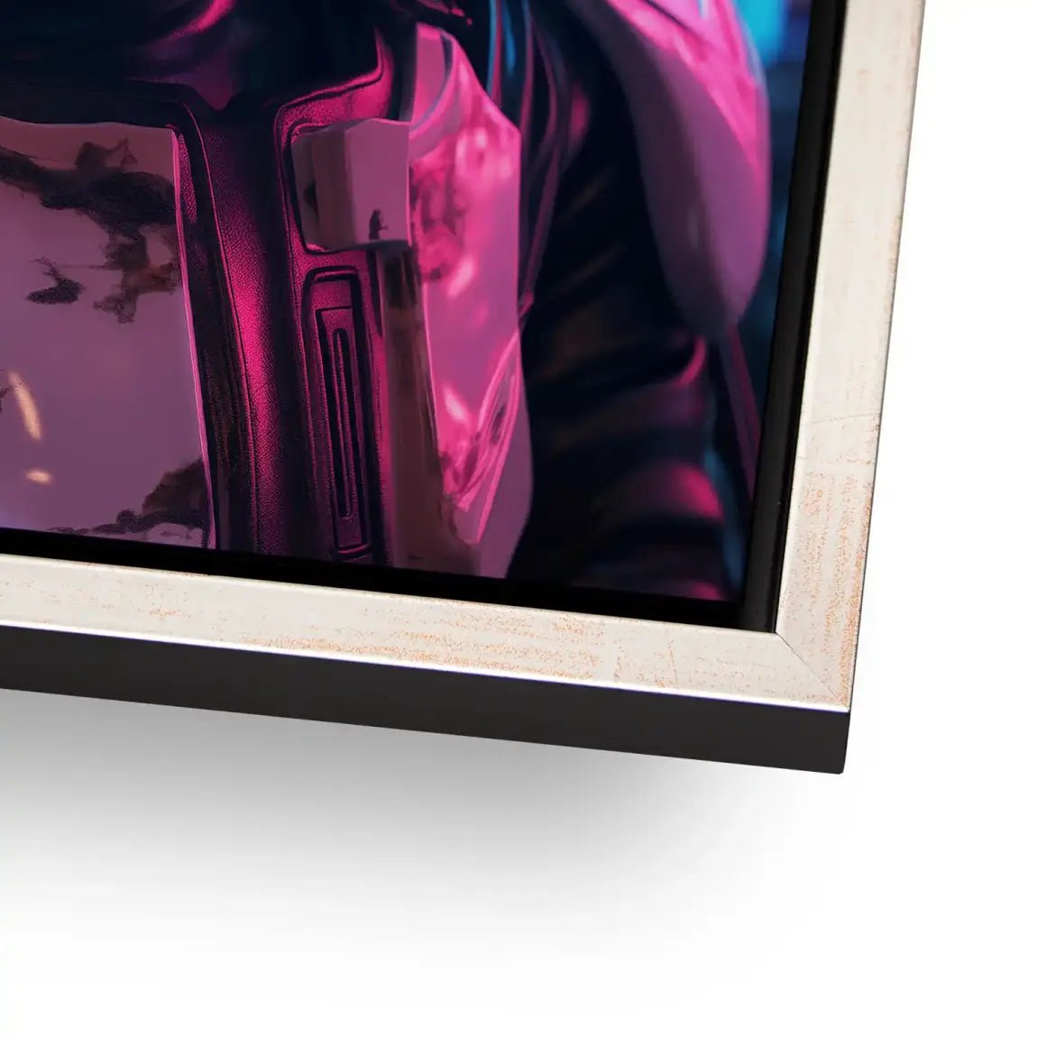 Stormtrooper Neon Style Alu Dibond Bild INGALERIE