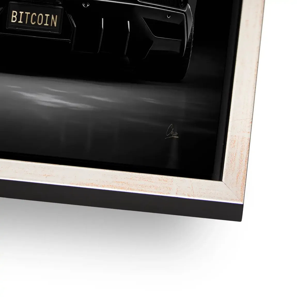 Lambo Bitcoin Alu Dibond Bild