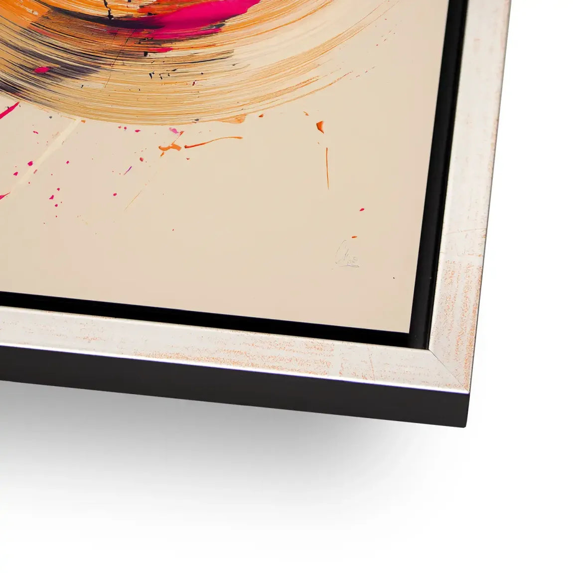 Bewegte Farbe Abstrakt Alu Dibond Bild