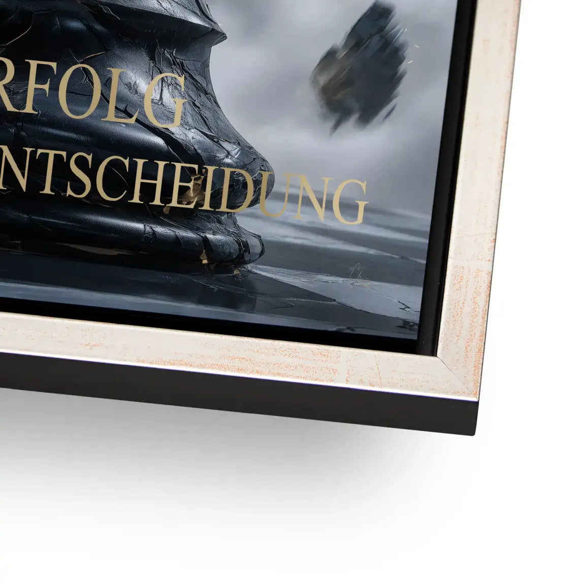 Schwarze Entscheidung Alu Dibond Bild