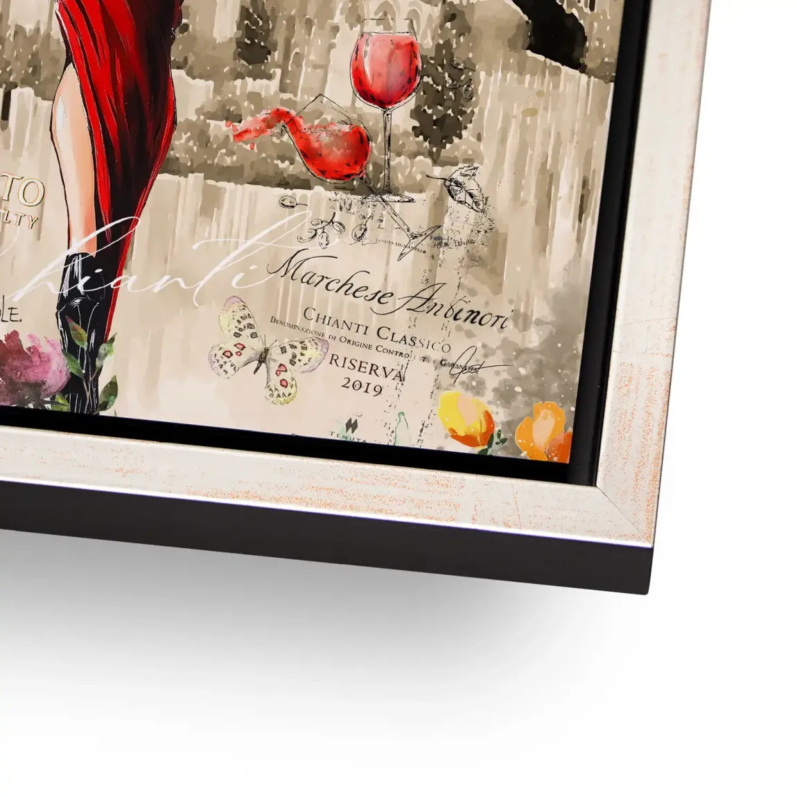 Dolce Vita Rosso Flair Alu Dibond Bild INGALERIE