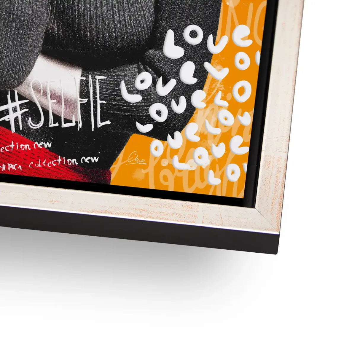 Marilyn Orange Kiss Pop Art Alu Dibond Bild