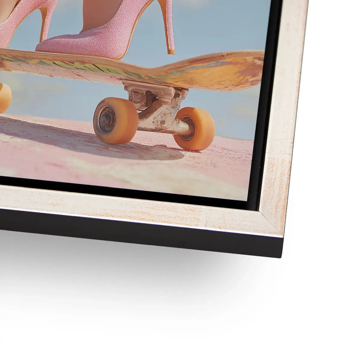 Pink Skate Alu Dibond Bild