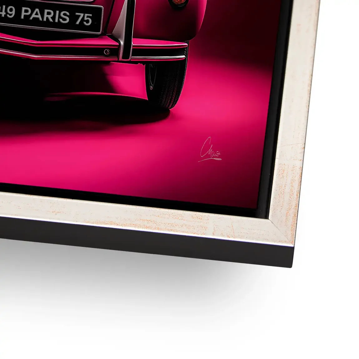 Pink Magic 2CV Alu Dibond Bild