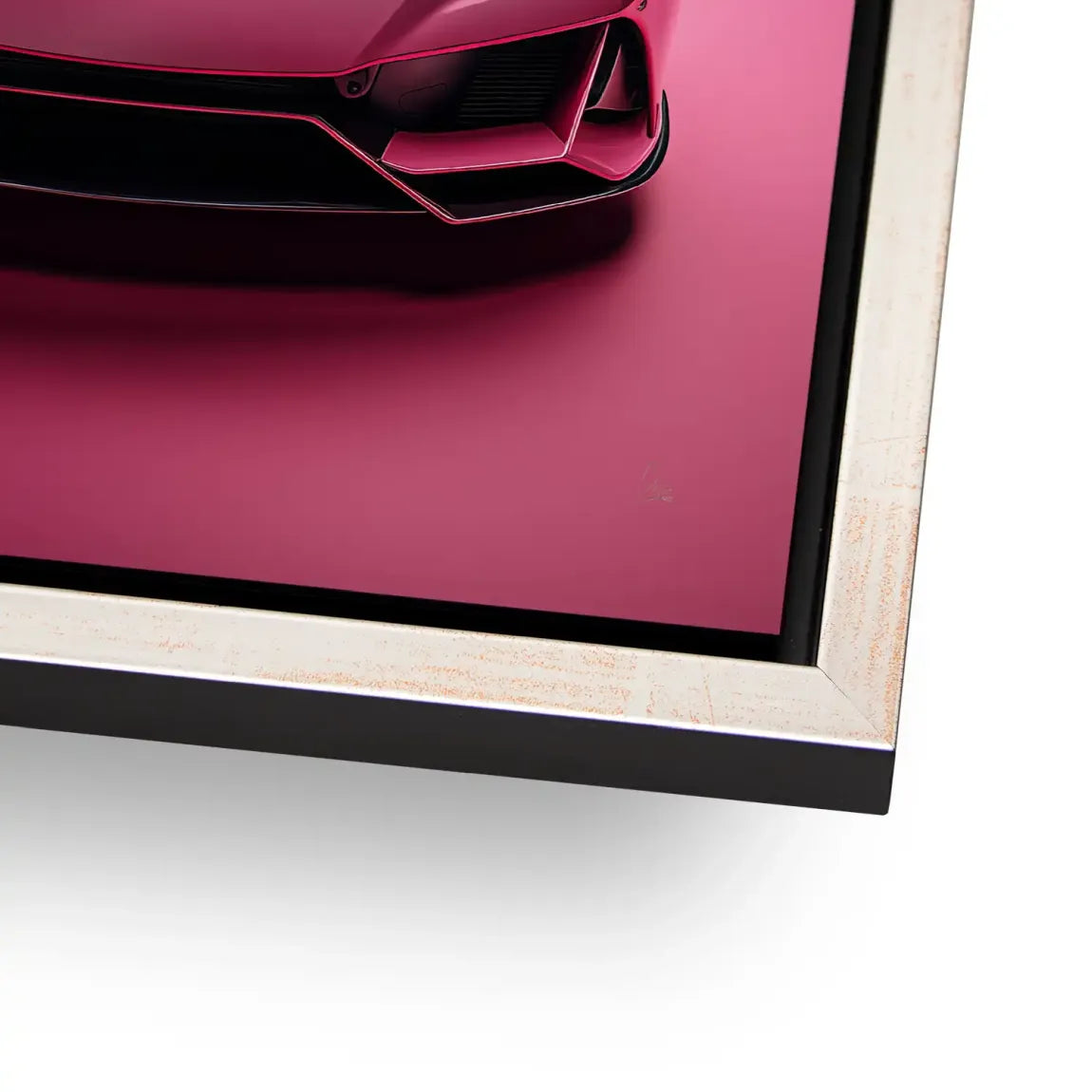 Pink Speed Lambo Alu Dibond Bild